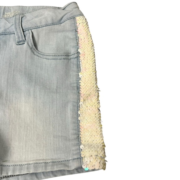 Cat & Jack Denim Shorts with Sequin Trim - Picture 3 of 9